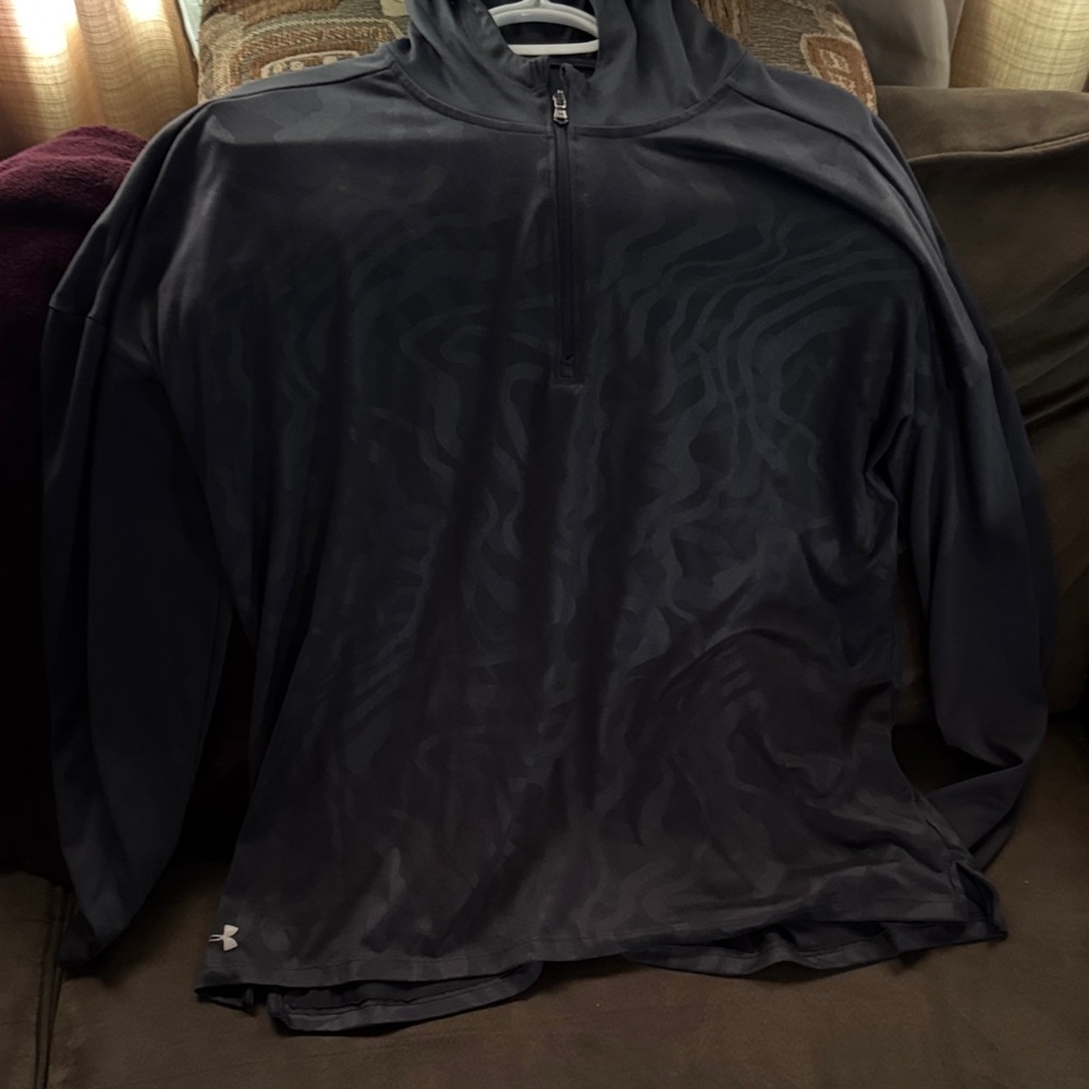 Under Armour Dark Gray Patterned Pullover - image 1